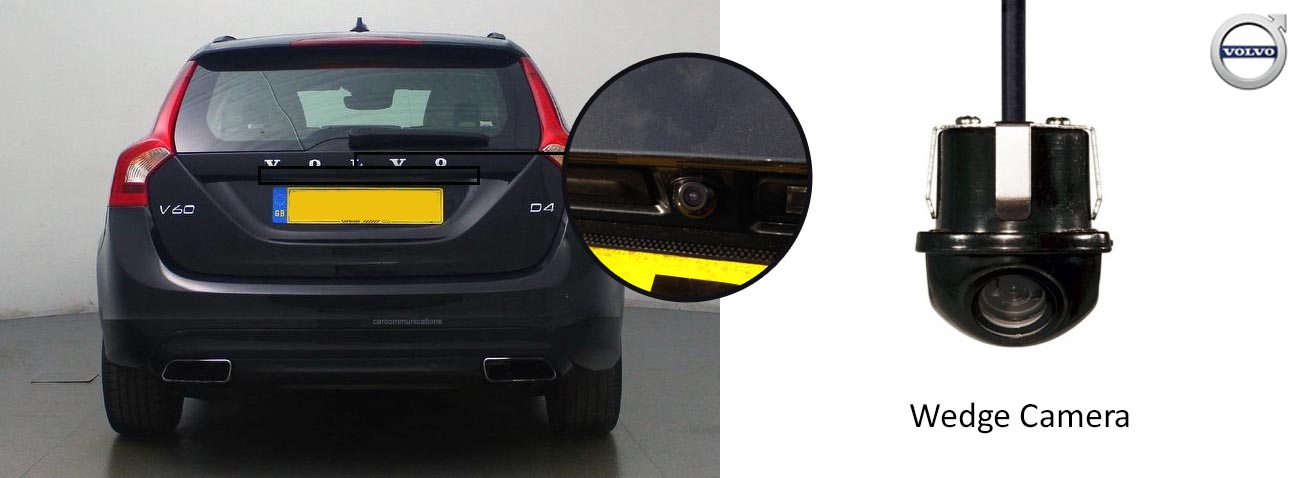 V60 reversing rear view wedge camera